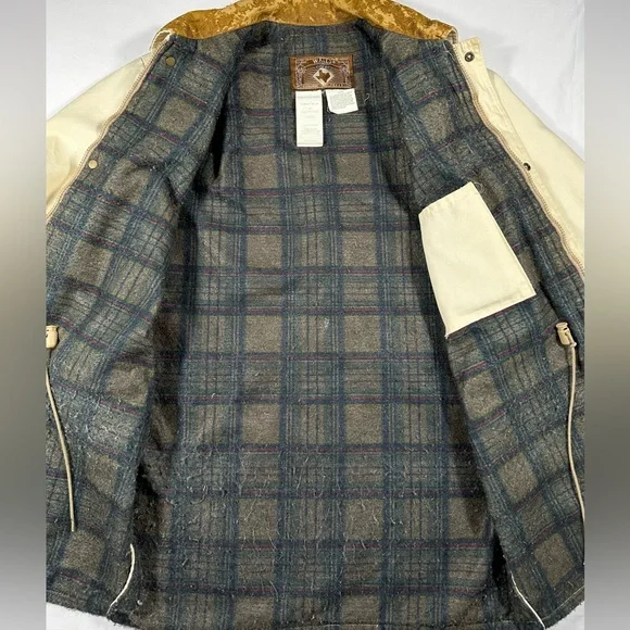 Vintage Walls 90s Western Style Workwear Canvas Jacket - Picture 7 of 9